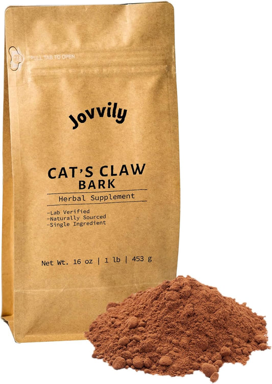 1lb Jovvily Cat's Claw Bark Herbal Supplement with Earthy Taste - Natural Remedy for Wellness