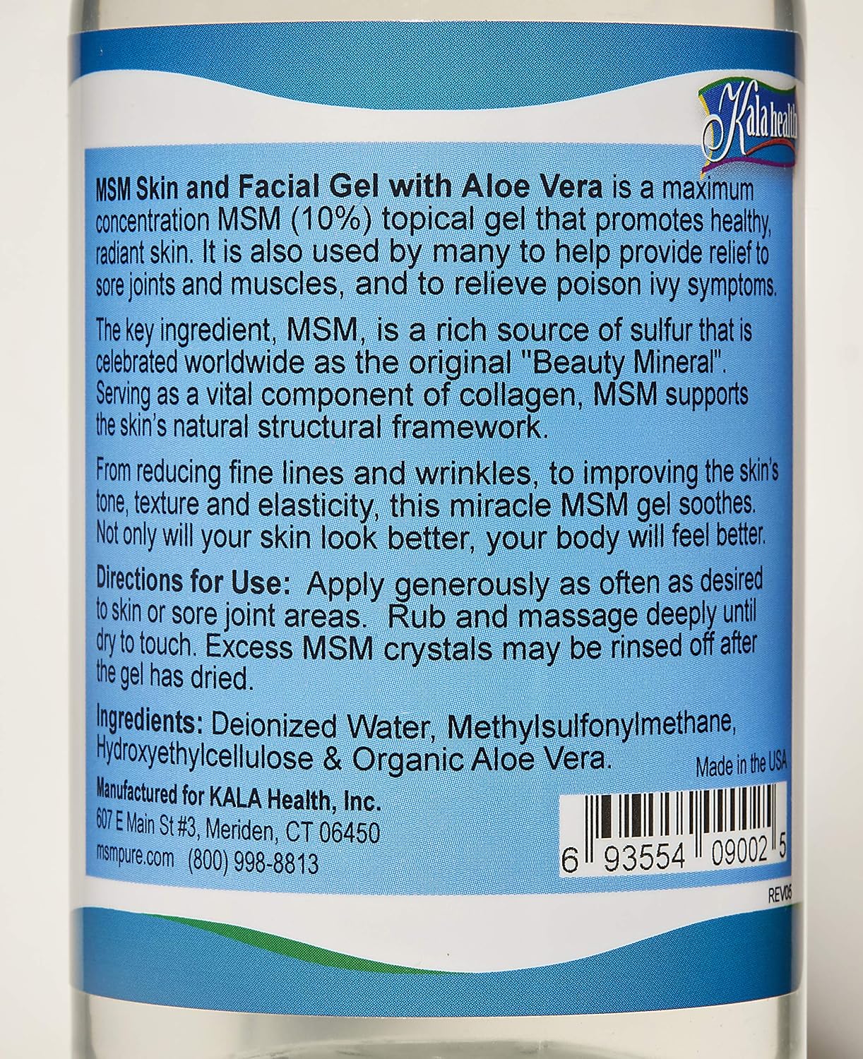 1lb MSM Flakes and 8oz MSM Gel Bundle with Organic Aloe - Kala Health MSMPure