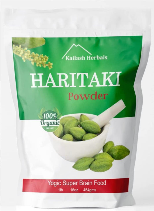 1lb Organic Haritaki Powder - USDA Certified Terminalia Chebula - Digestive Health, Detox & Vata Rejuvenation
