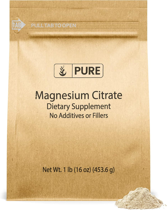 1lb Unflavored Magnesium Citrate Supplement with Pure Original Ingredients - Easy Dissolve