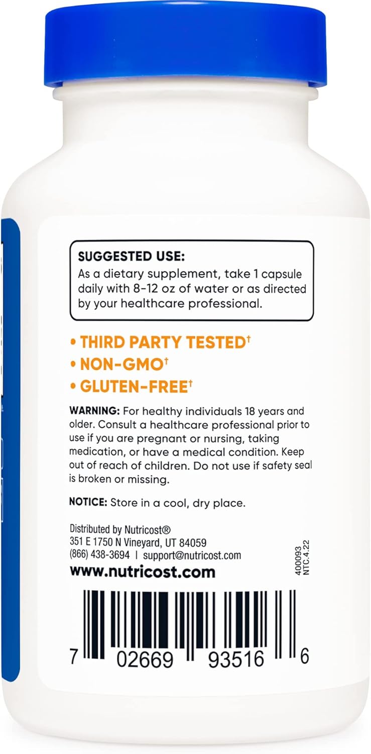 2 Bottles of Nutricost 5-HTP 200mg, 120 Vegetarian Capsules - Non-GMO & Gluten Free