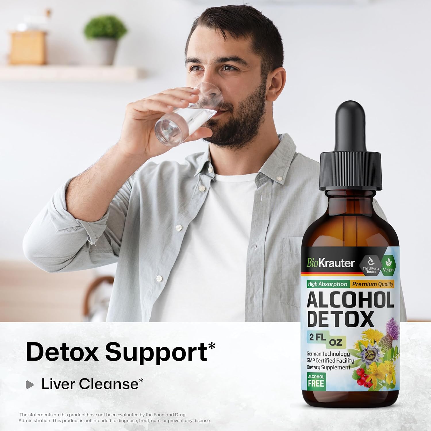2 Fl. Oz. Bio Krauter Cilantro and Dandelion Herbal Tinctures