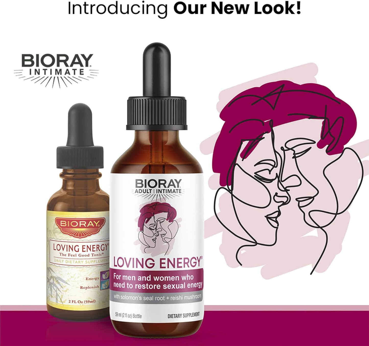 2 fl oz BIORAY Loving Energy with Medicinal Mushrooms - Non-GMO, Vegan, Gluten Free