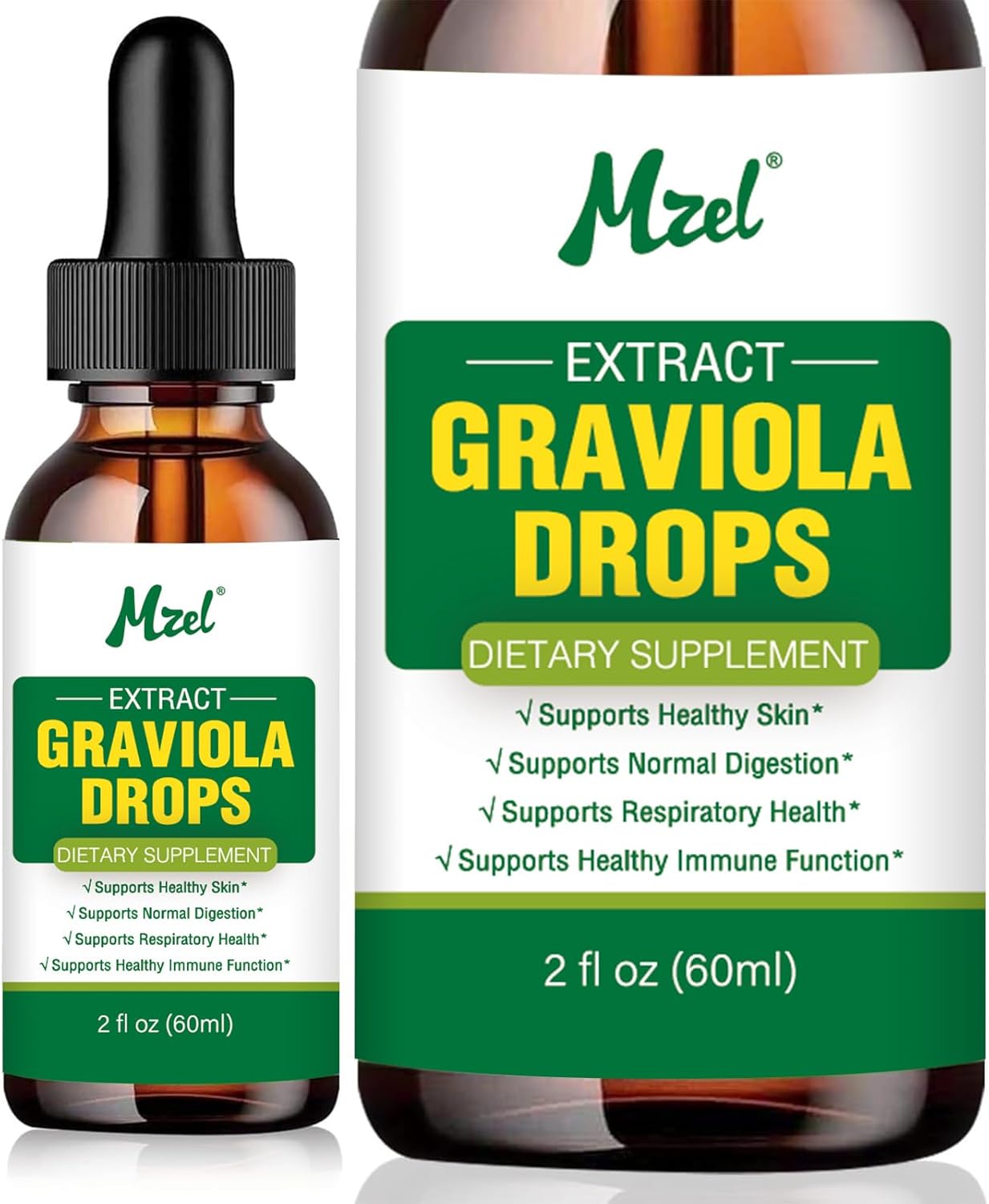 2 Fl Oz Graviola Leaf Extract Liquid Drops from Soursop, 98% Absorption for Men, Women, Mother, Father - Christmas Gift