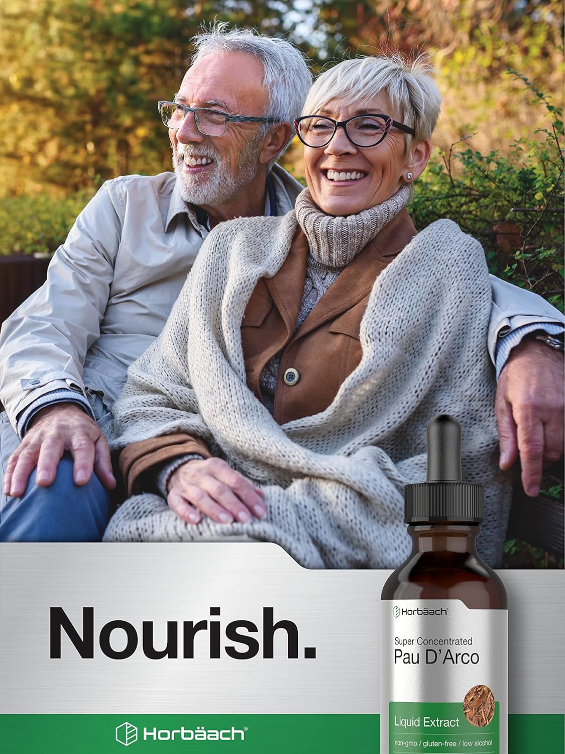 2 fl oz Liquid Drops of Horbäach PAU D'Arco Extract - Vegetarian, Non-GMO, Gluten Free Supplement