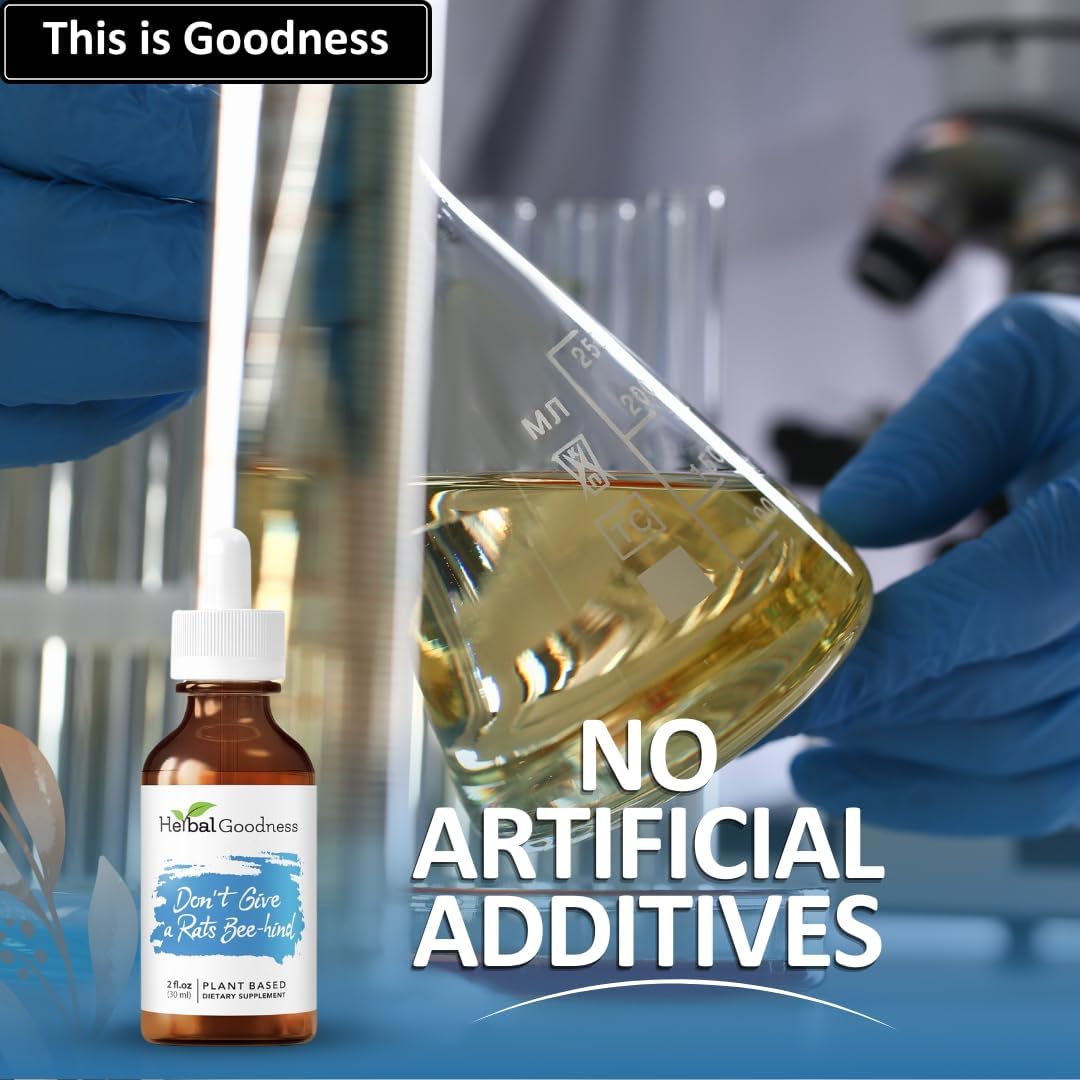 2 Fl.oz Herbal Goodness Calm Aid Supplement with Kava, Chamomile, Lemon Balm - Relaxation Support for Adults