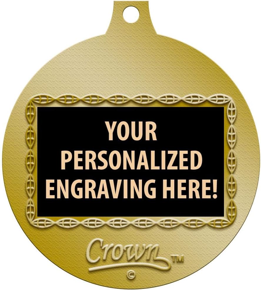 2" Gold 26.2 Marathon Race Medal Award with Free Custom Engraving - Crown Awards
