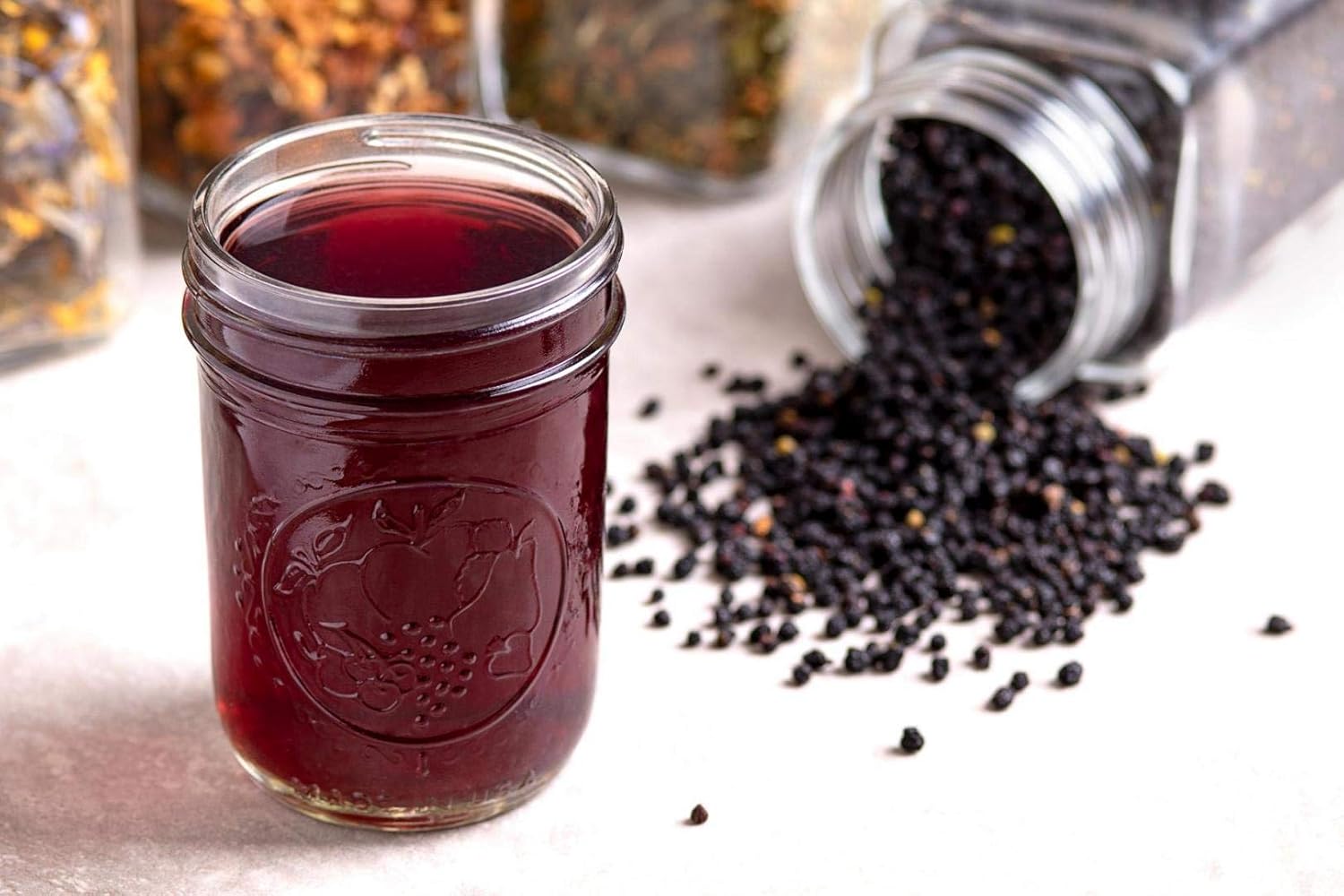 2 lb (32oz) of Certified Organic EarthWise Aromatics Elderberries