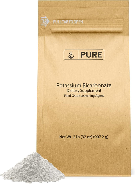 2 lb Bag of Natural Potassium Bicarbonate - Pure Ingredients for Food Safety and Electrolyte Balance