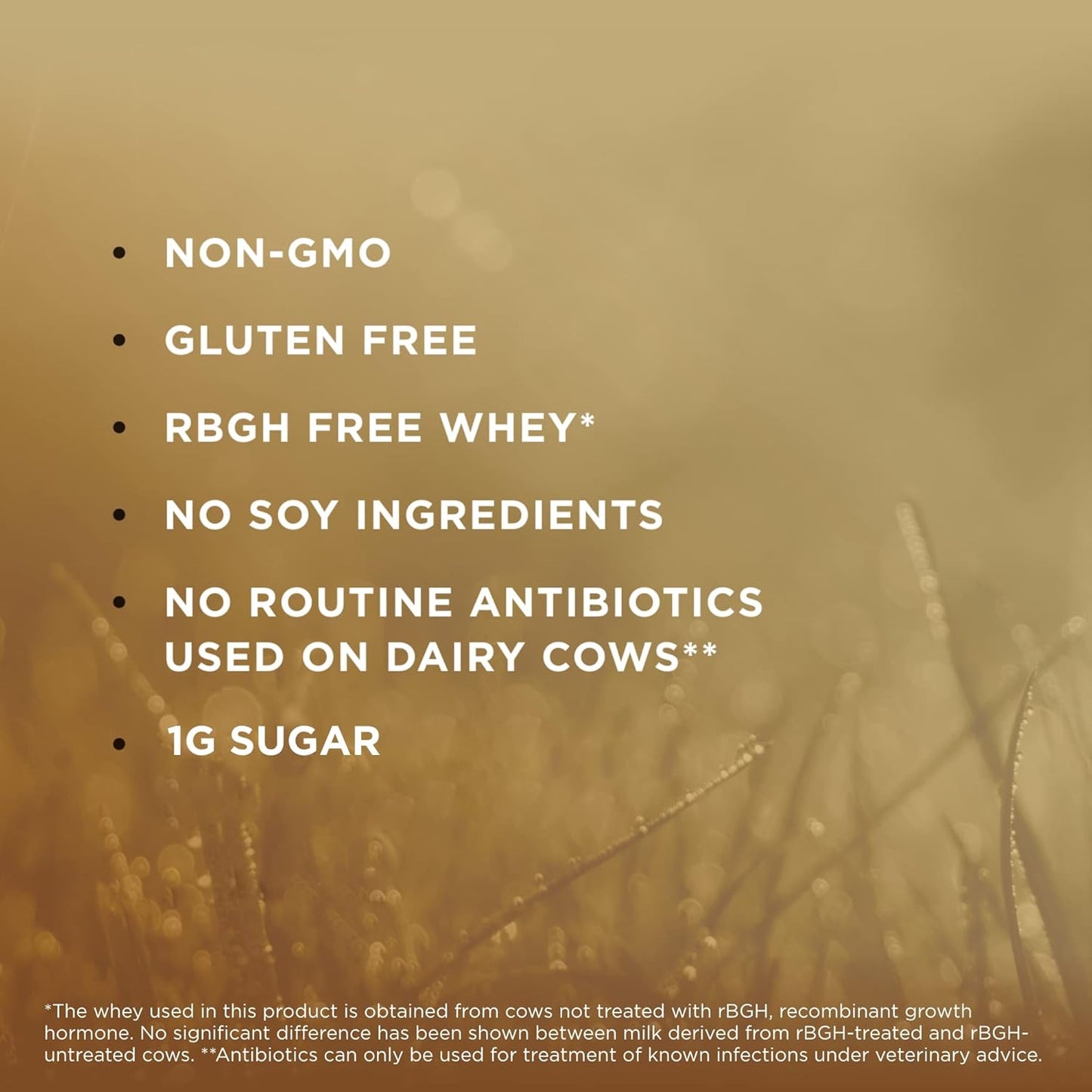 2 lb Grass-Fed Whey Protein Powder - Vanilla Flavor - Non-GMO, Gluten Free - 36 Servings