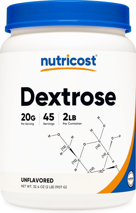2 LBS Nutricost Dextrose Powder - Non-GMO and Gluten Free Formula