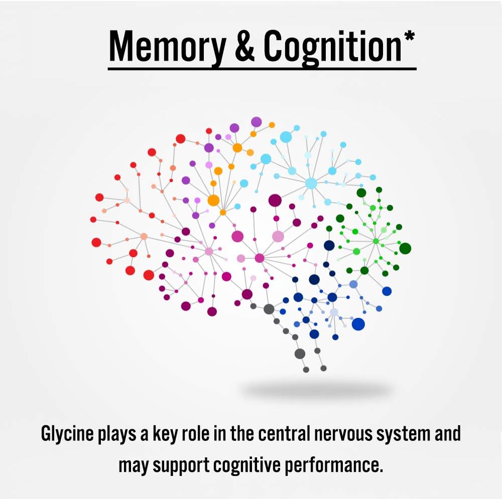 2 lbs TradeKing Glycine Powder - Supports Restful Sleep, Muscle Energy, Strength, Memory, Cognitive Function - Resealable Bag