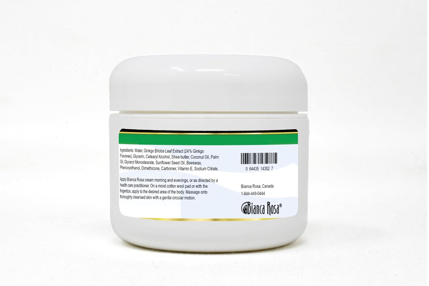 2 oz Bianca Rosa Ginkgo Biloba Leaf Extract Cream with 24% Ginkgo Flavones - ZIN 514352