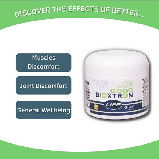 2 oz Bioxtron Life Cream Natural AFA Stem Cell Supplement for Joint Pain, Muscle Pain, and Fatigue