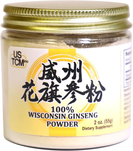 2 oz USTCM Wisconsin American Ginseng Powder - Finely Ground 120 Mesh