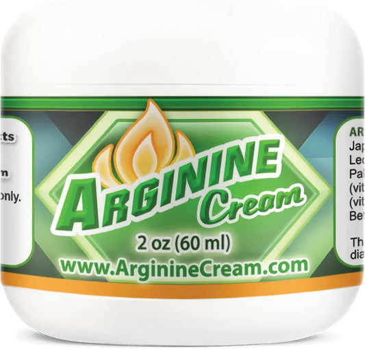 2 oz Whole Family Products L-Arginine Cream - Nitric Oxide Support for Men & Women - Unscented Formula