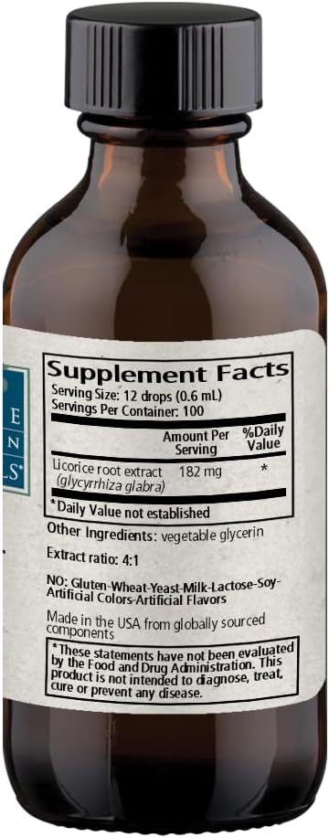 2 oz Wise Woman Herbals Licorice Root Solid Extract - Extra Strength 4:1 Liquid Extract - Alcohol-Free - Supports Digestion & Immune System
