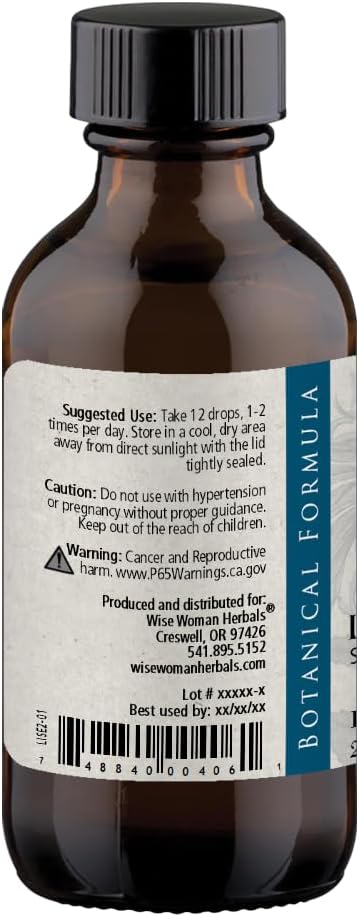 2 oz Wise Woman Herbals Licorice Root Solid Extract - Extra Strength 4:1 Liquid Extract - Alcohol-Free - Supports Digestion & Immune System