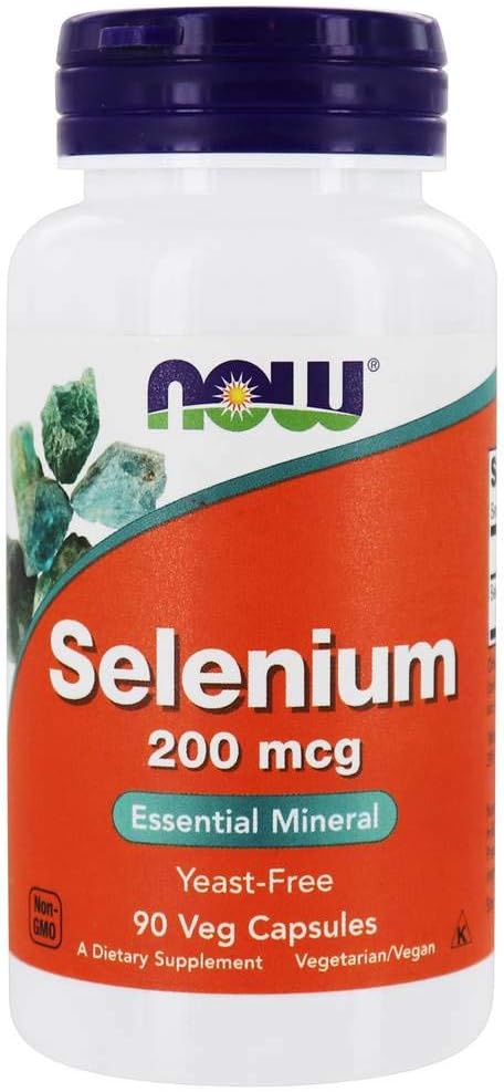 2 Pack - NOW Foods Selenium 200 mcg Yeast Free Capsules - 90 Count