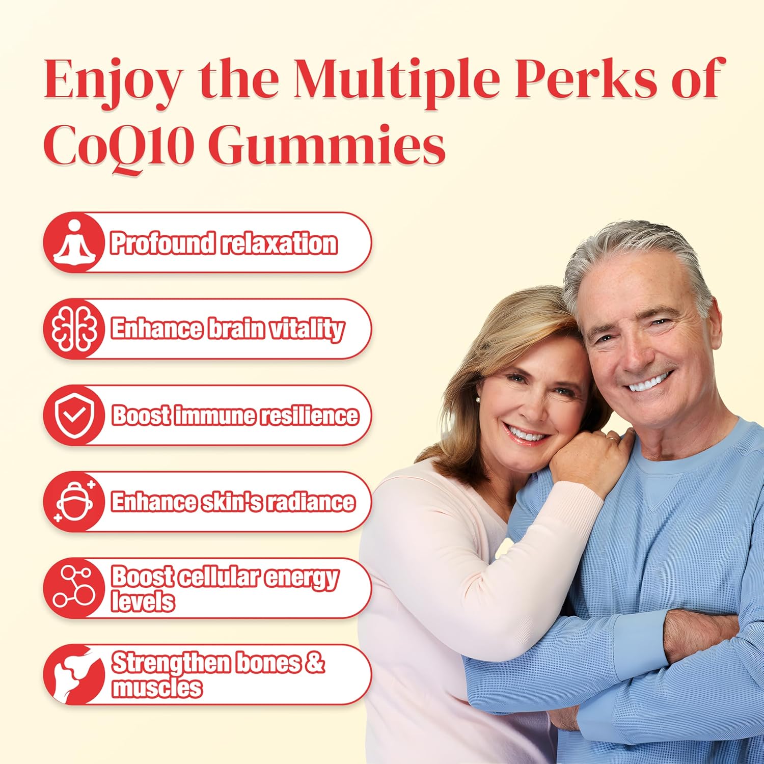 2 Pack CoQ10 Gummies with Omega-3, Vitamin E, B12, Magnesium, Zinc - Energy & Antioxidant Support - Sugar-Free Orange Flavor - 120 Gummies