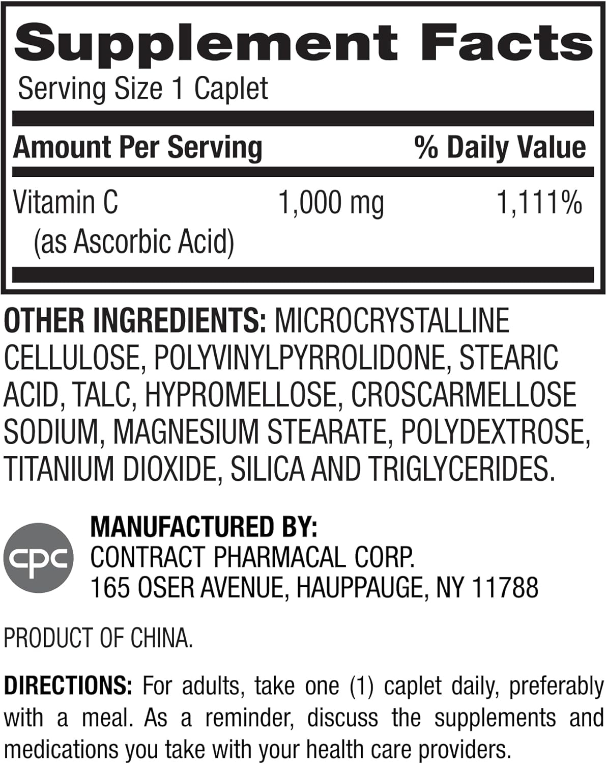 2 Pack Earth's Splendor Vitamin C 1000 mg Dietary Supplement - Immune Support & Antioxidant Health - 100 Caplets, 3+ Month Supply