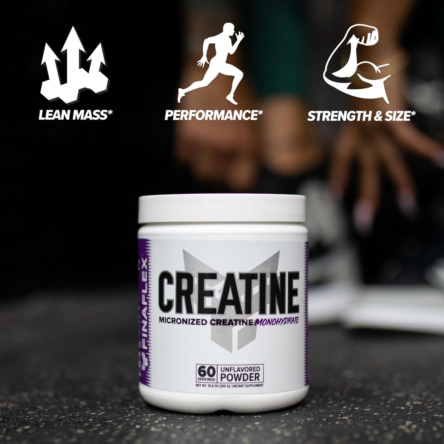 2-Pack FINAFLEX Pure Creatine Monohydrate Powder for Muscle Strength - 120 Servings, Unflavored Micronized Formula for Performance and Size Gains