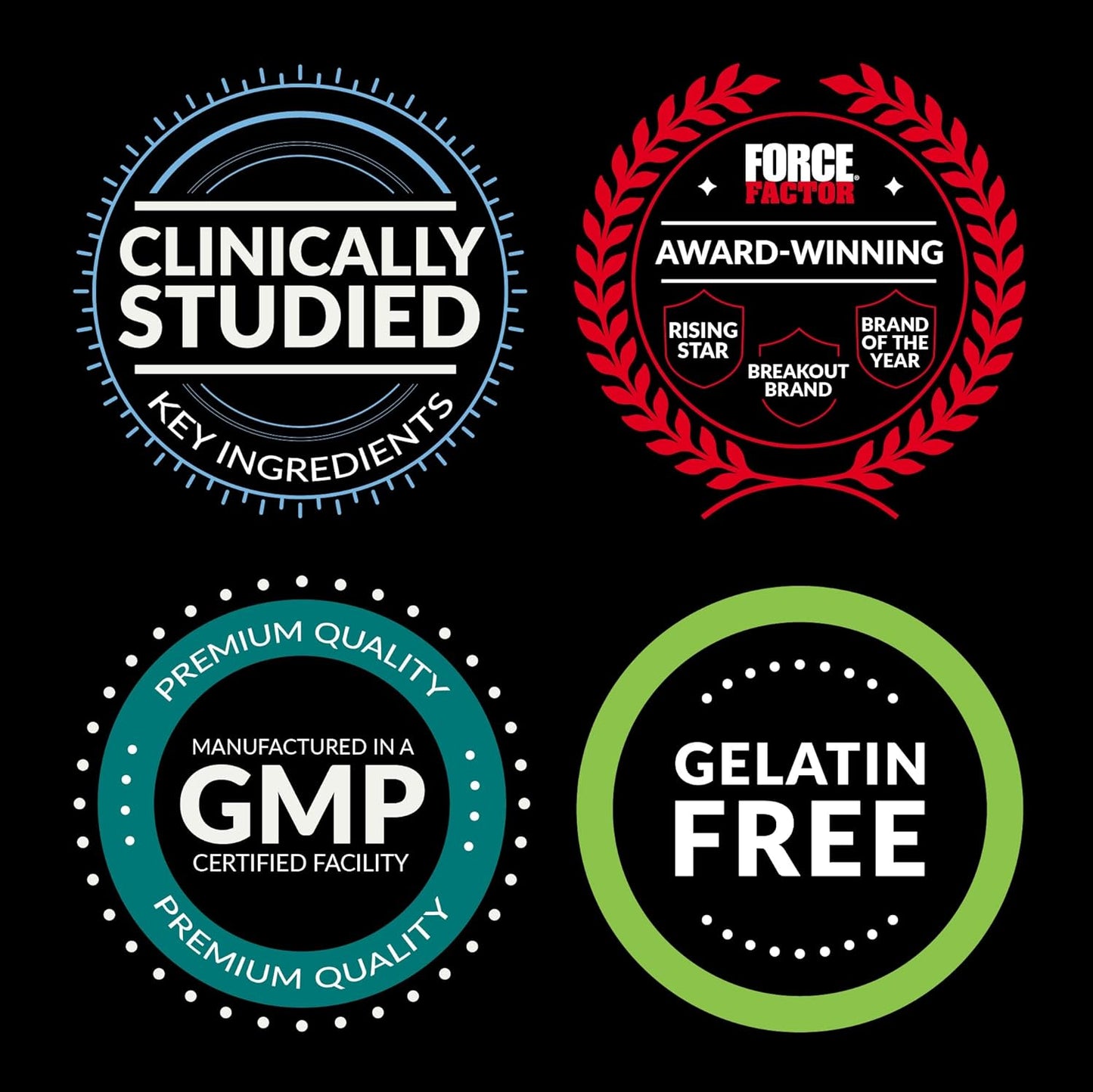 2-Pack Force Factor Black Maca Gummies with BioPerine for Male Vitality & Energy, Passion Berry Flavor - 120 Gummies