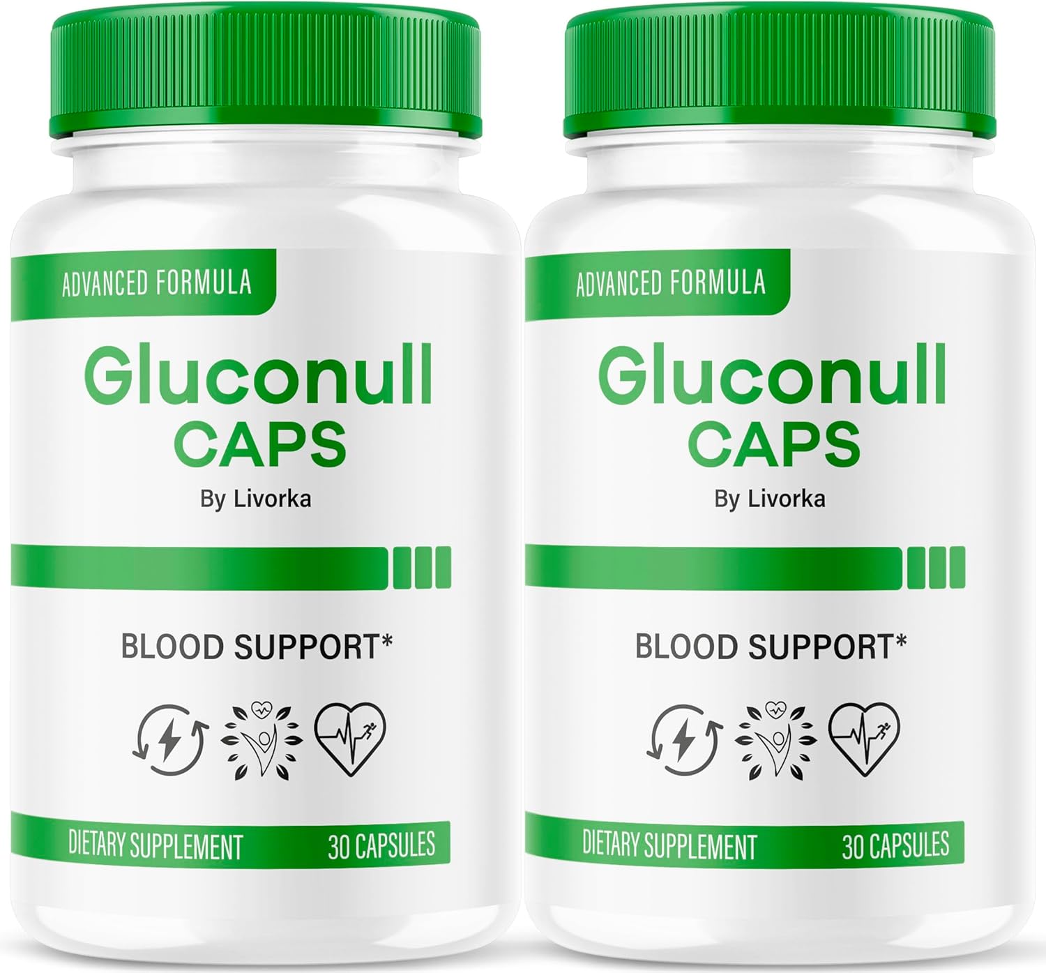 2 Pack Gluconull Caps - Advanced Blood Sugar Support Formula for Healthy Balance - 60 Capsules (2 Month Supply)
