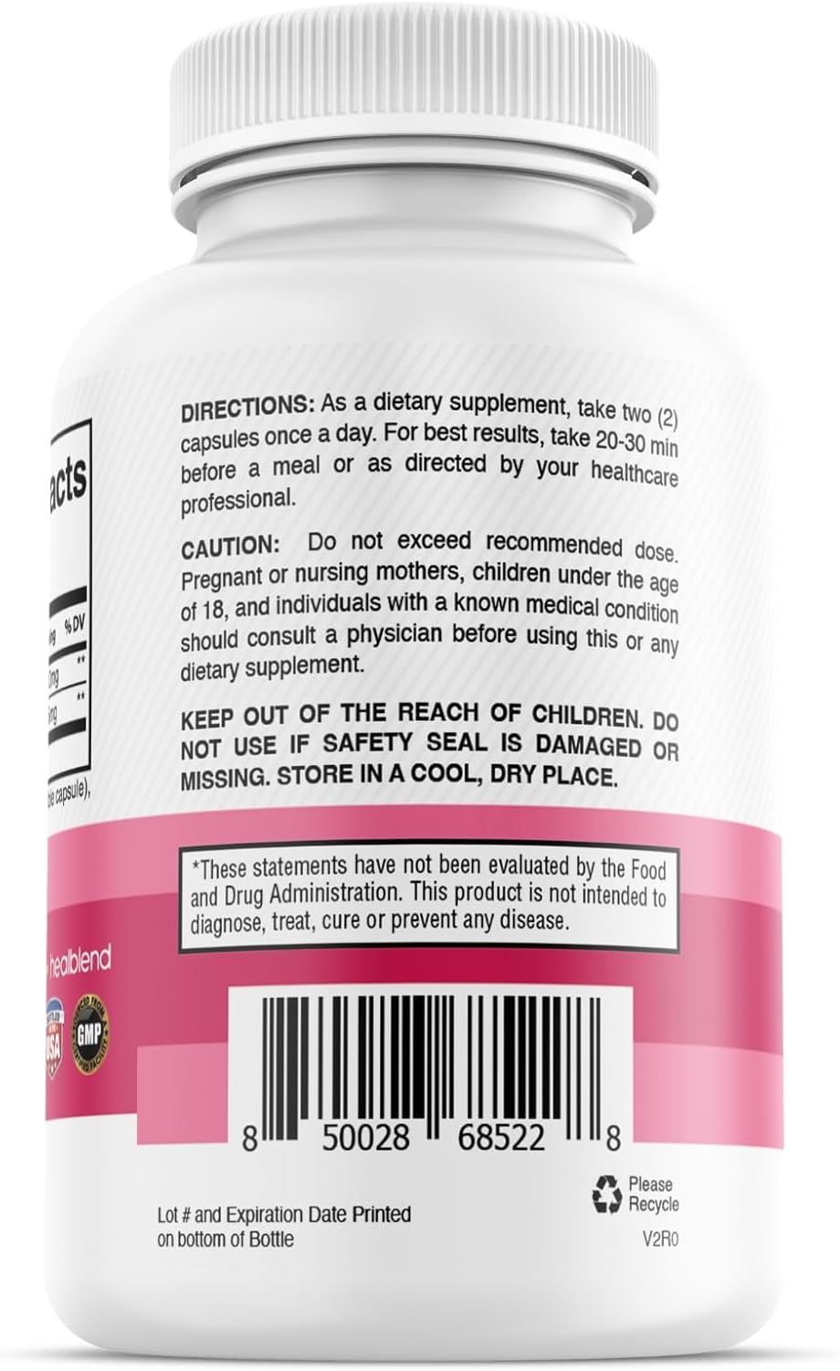 2 Pack Healblend Myo & D-Chiro Inositol Supplement for Women's Hormonal Balance, Ovulation, Wellness, Fertility & Pregnancy