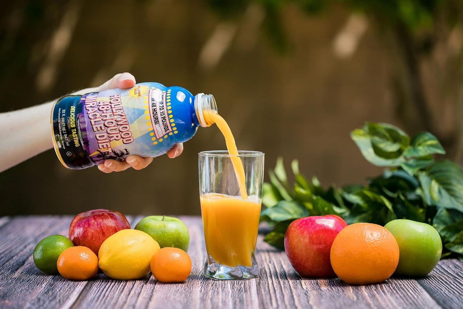 2-Pack Hollywood Diet 48-Hour Miracle Fruit Juice Cleanse for Weight Loss & Rejuvenation, Fast Acting Detox Drink - 32 Fl. Oz.