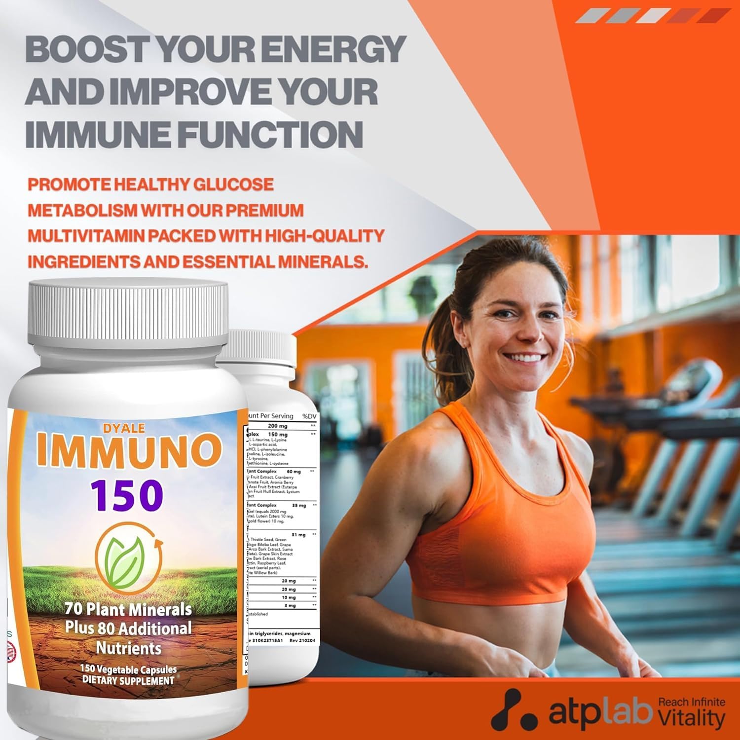 2 Pack Immuno 150 - Advanced Multivitamin & Immune Support - Daily Vitality & Nutrient Boost - 300 Capsules