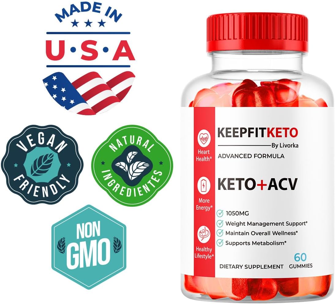 2 Pack KeepFit Keto ACV Gummies - Premium Formula Supplement Support - 120 Gummies for 2 Month Supply