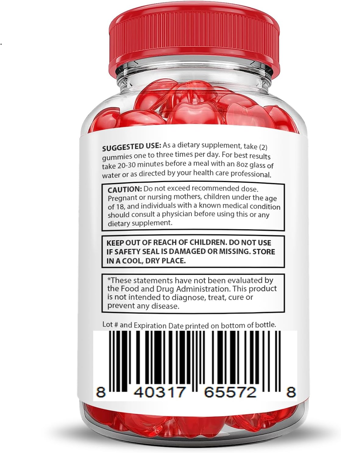 2 Pack Keto Rush Keto ACV Gummies - Advanced Formula with Pomegranate & Beet Juice - 1000MG - Vegan & Non GMO - 120 Gummies