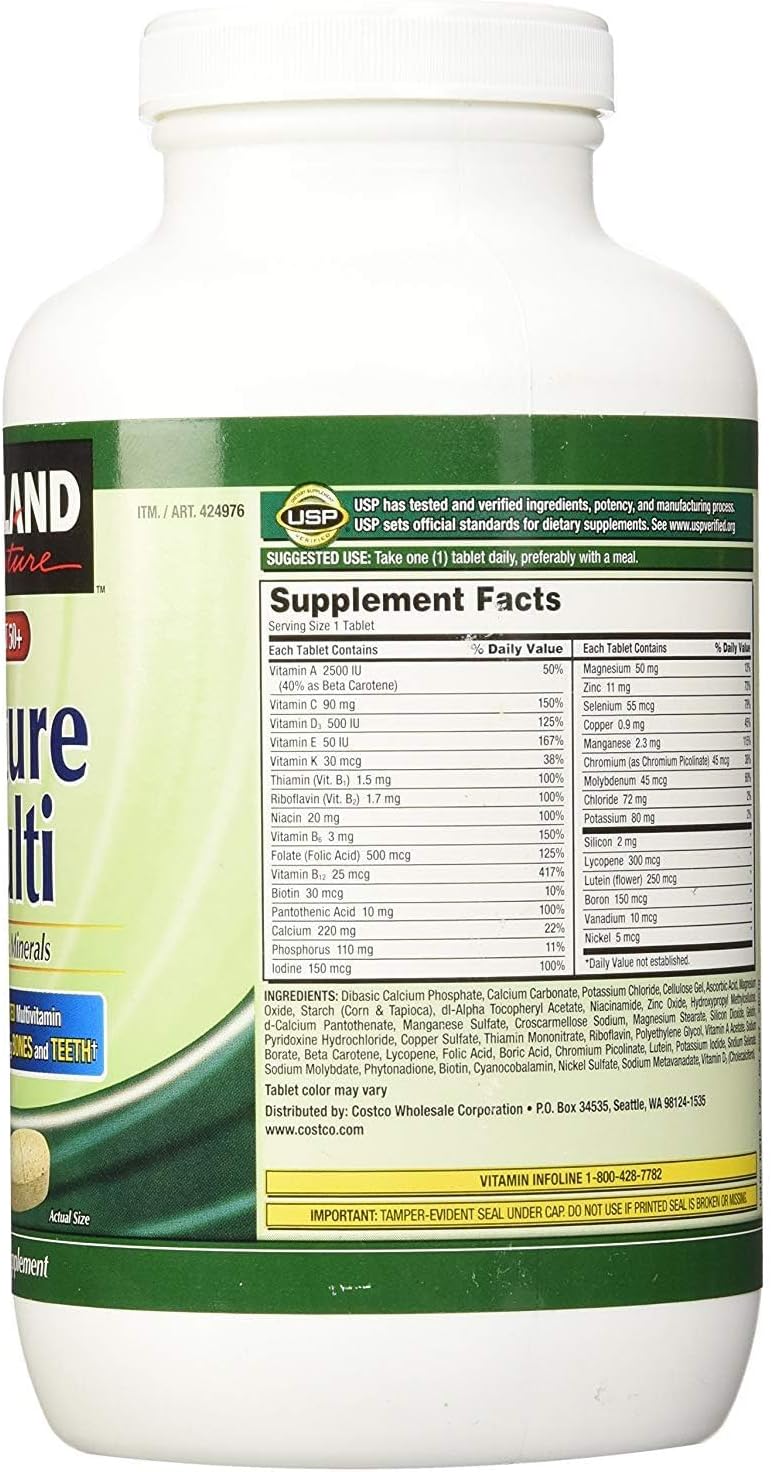 2 Pack Kirkland Signature Adult 50+ Multi Vitamins & Minerals - 400 Tablets