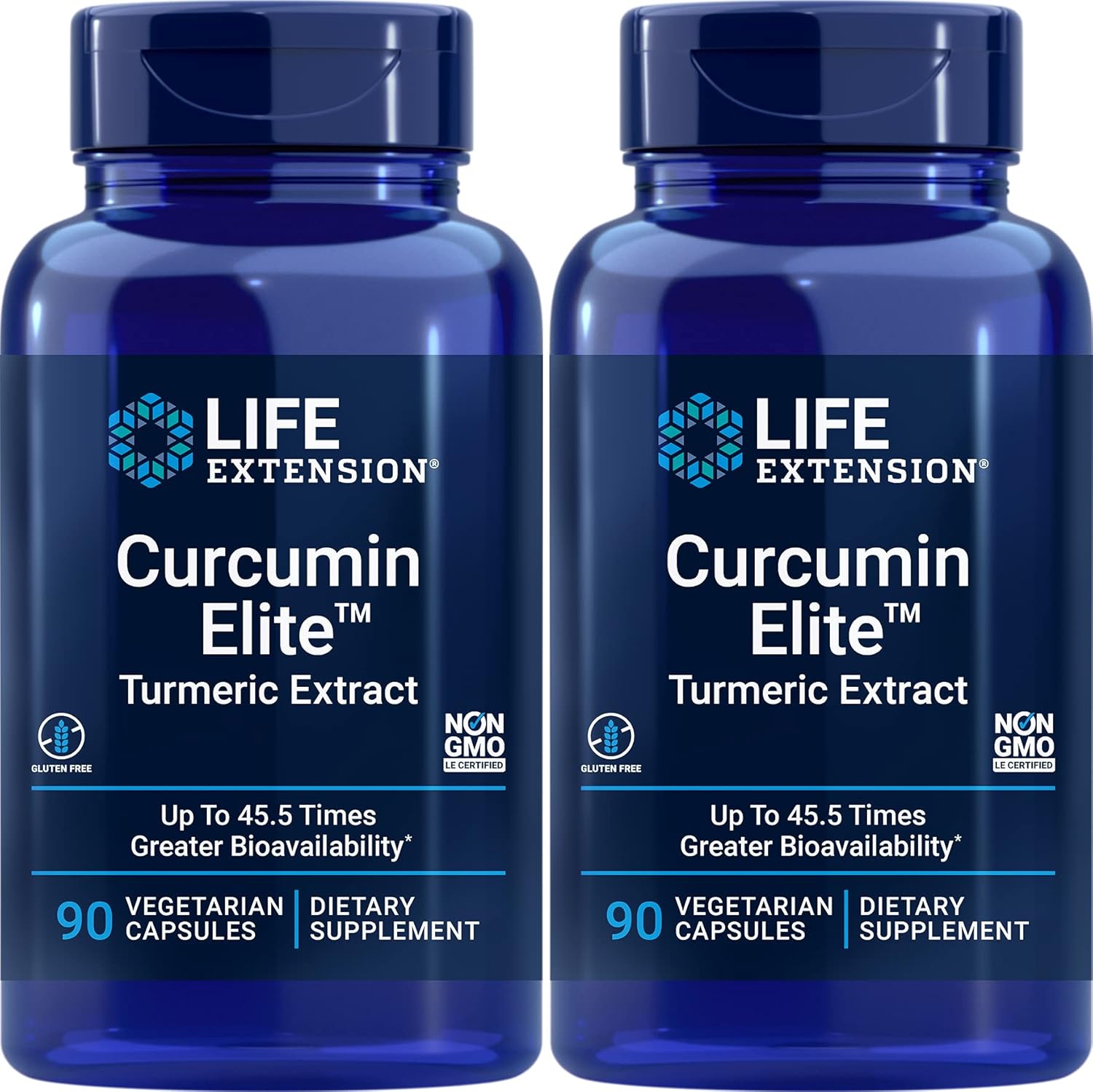 2-Pack Life Extension Curcumin Elite Turmeric Extract Capsules, 90 Count