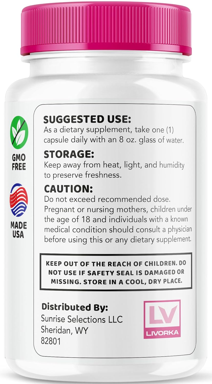 2 Pack LIVORKA FemiPro Bladder Support Capsules - Probiotic Supplement for Women, 60 Capsules (2 Month Supply)