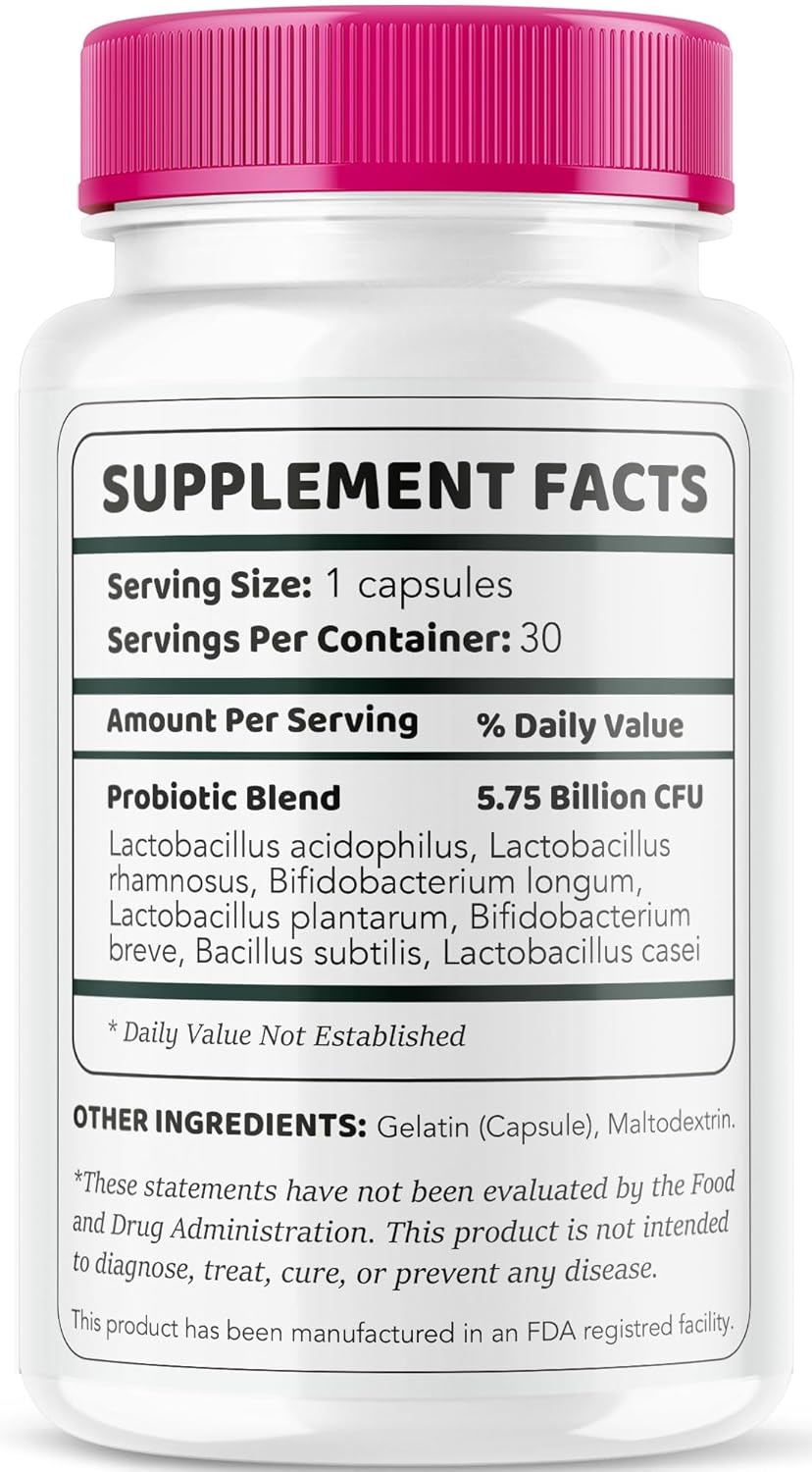 2 Pack LIVORKA FemiPro Bladder Support Capsules - Probiotic Supplement for Women, 60 Capsules (2 Month Supply)