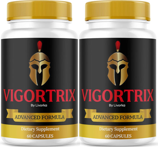 2 Pack LIVORKA Vigortrix Pills - Advanced Formula with 120 Capsules for 2 Months, Reviews Included