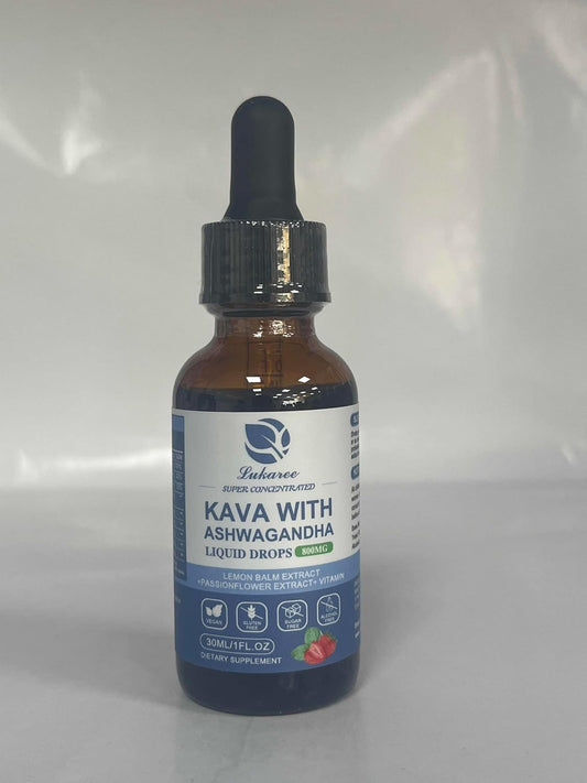 2 Pack Lukaree Kava Kava Root Extract Supplement with Ashwagandha & Valerian Root - High Concentration Calming Formula for Relaxation and Immune Support - 60 Day Supply - Alcohol-Free