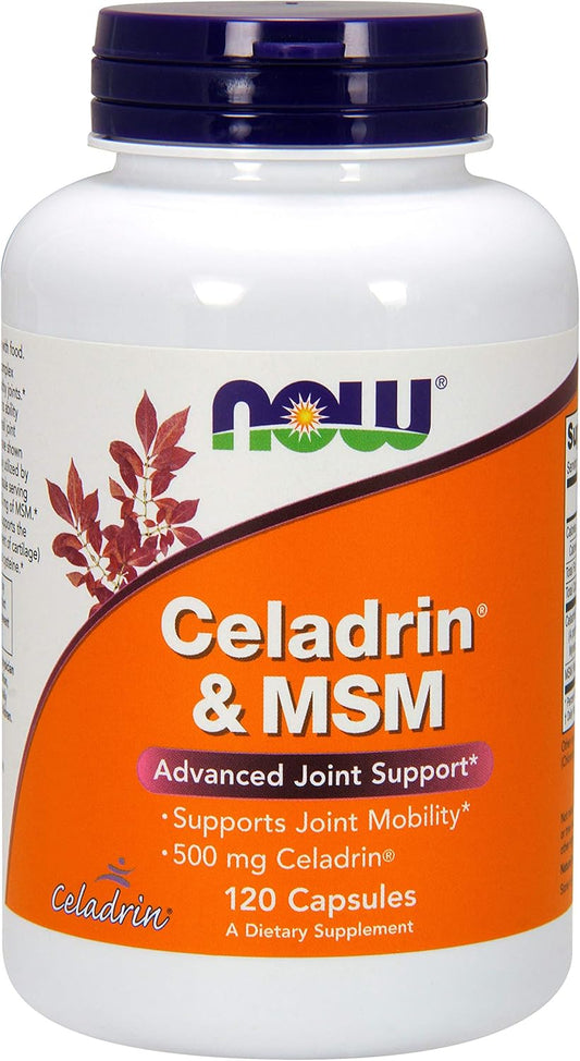 2-Pack NOW Foods Celadrin® and MSM 500mg Capsules - 120 Count