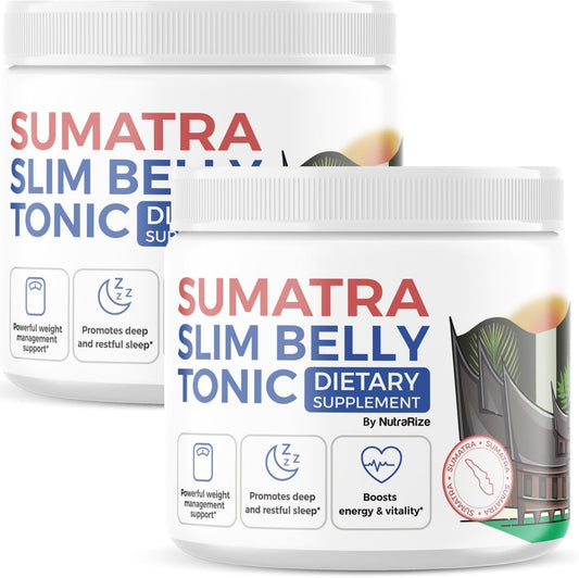 2-Pack NutraRize Sumatra Slim Belly Tonic Powder - All-Natural Dietary Supplement with Maximum Strength Formula & Reviews