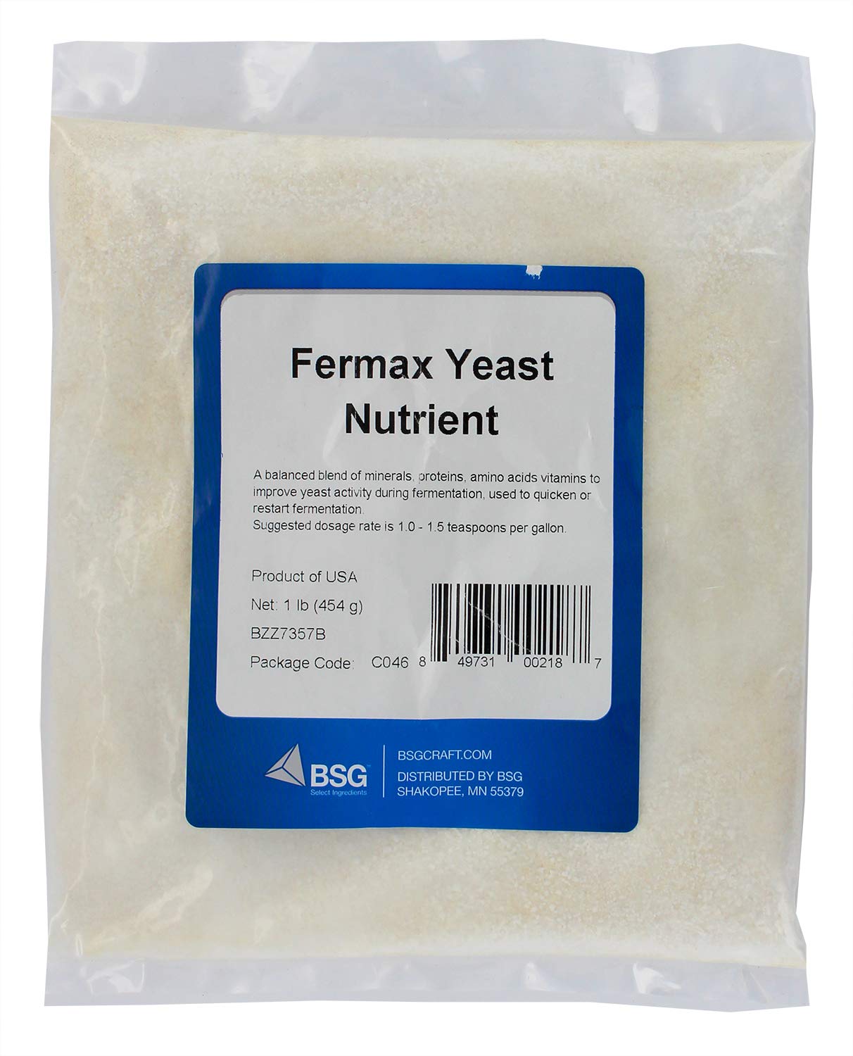 2 Pack of BSG Fermax Yeast Nutrient, 1lb - Enhance Yeast Performance for Better Brewing