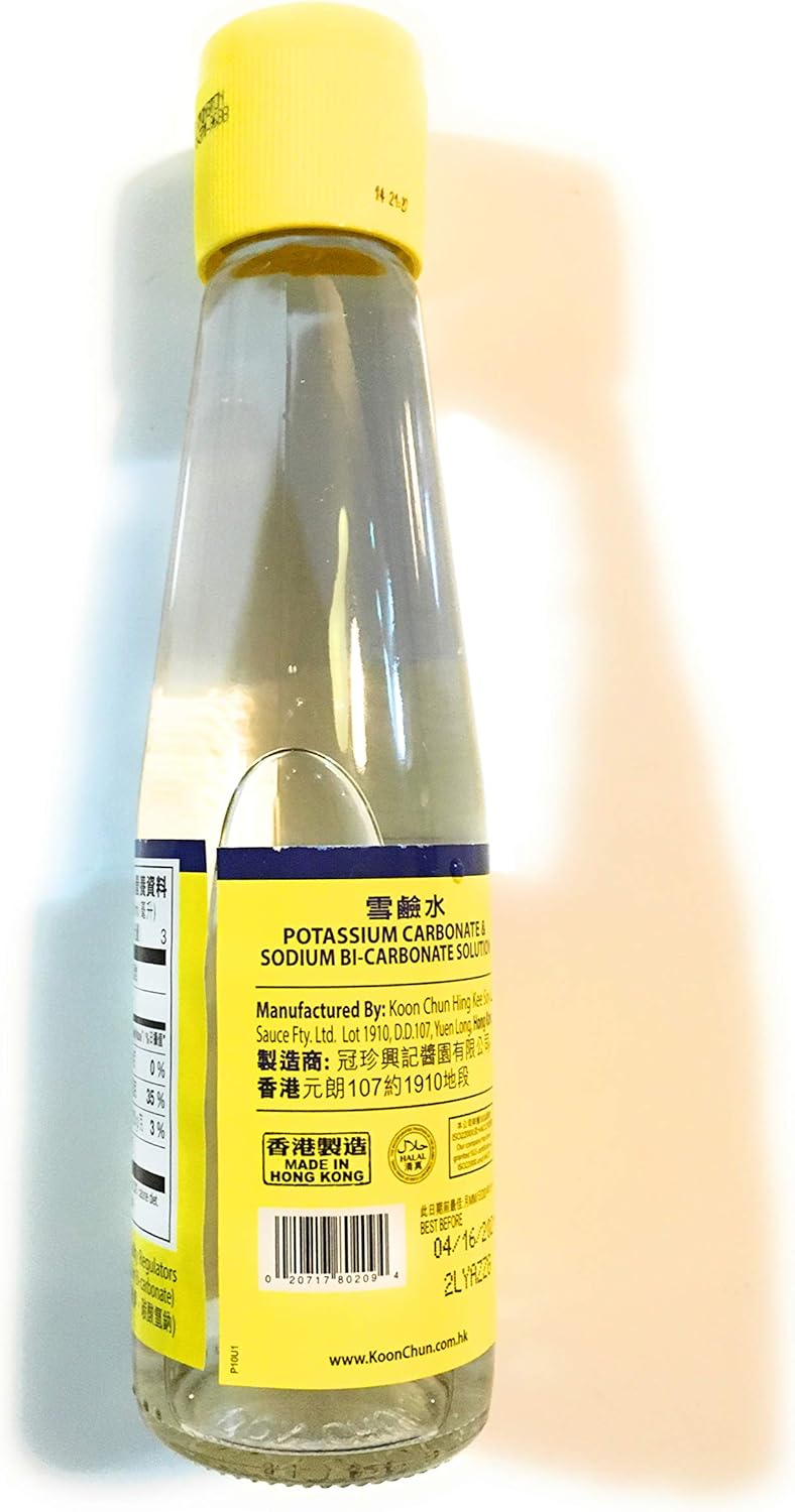 2 Pack of Koon Chun Potassium Carbonate and Sodium Bicarbonate Solution 8.5 Oz for Cleaning and Cooking
