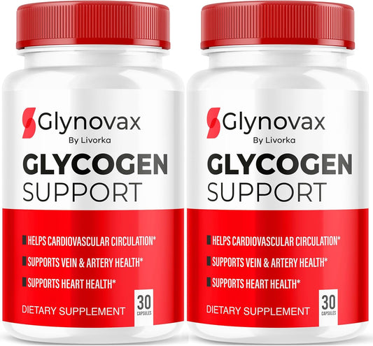 2 Pack of LIVORKA Glynovax Pills for Optimal Health Support - All-Natural Advanced Formula with 60 Capsules for 2 Months