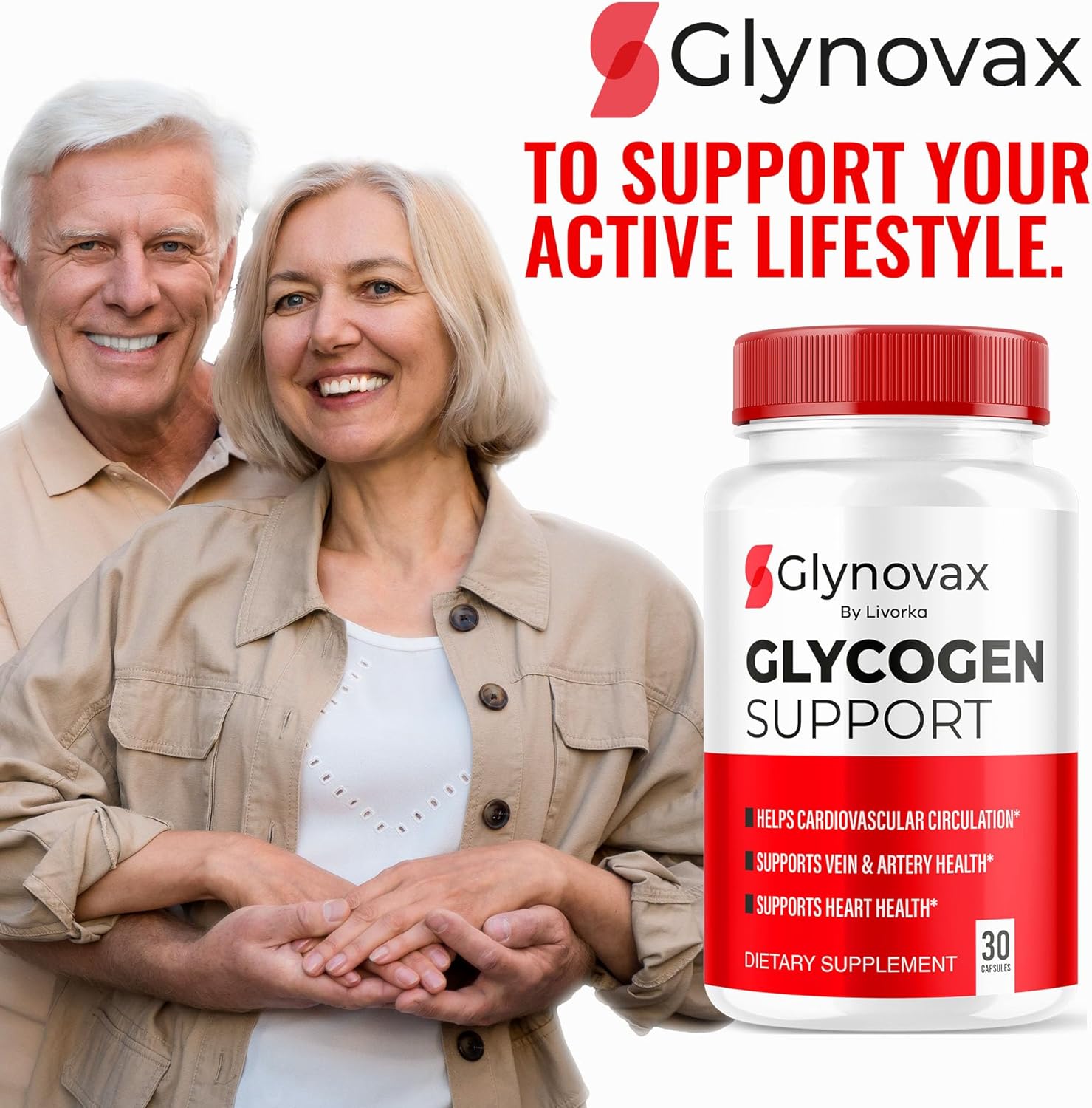 2 Pack of LIVORKA Glynovax Pills for Optimal Health Support - All-Natural Advanced Formula with 60 Capsules for 2 Months