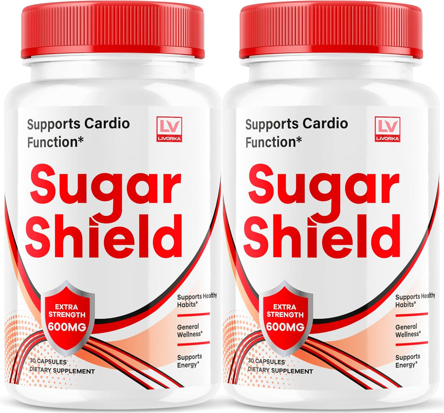 2 Pack of LIVORKA Sugar Shield Blood Support Capsules - All Natural Advanced Formula with Positive Reviews - 60 Caps