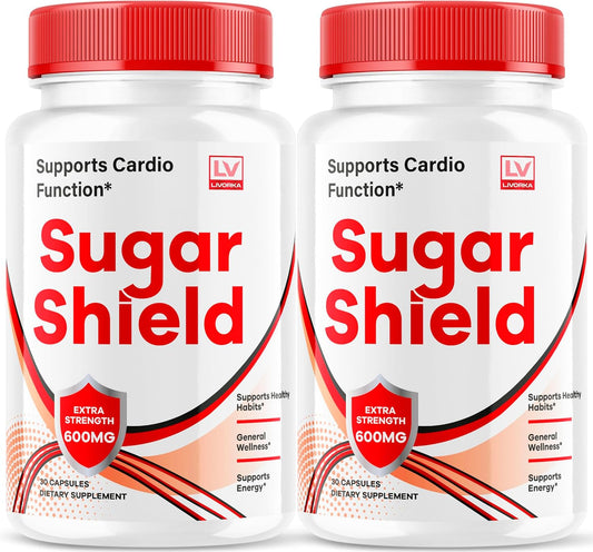 2 Pack of LIVORKA Sugar Shield Blood Support Capsules - All Natural Advanced Formula with Positive Reviews - 60 Caps
