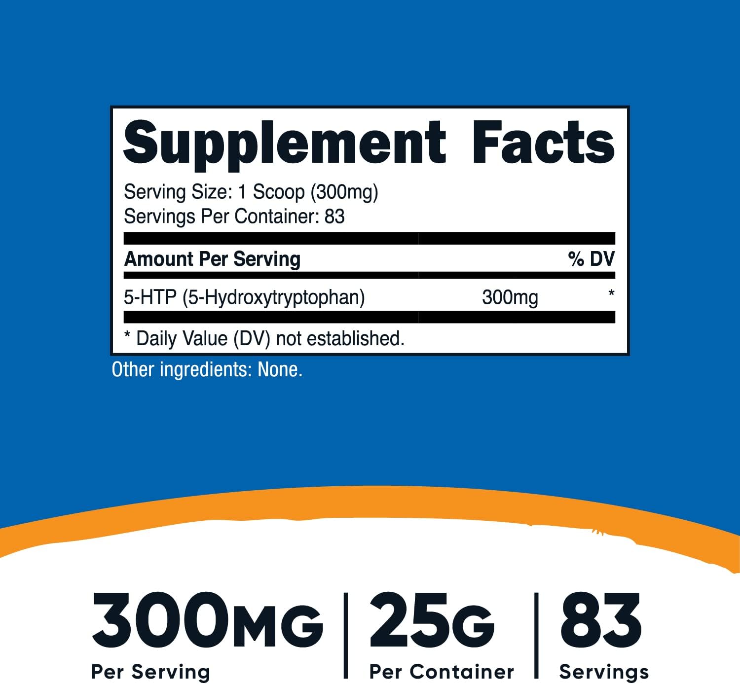 2 Pack of Nutricost 5-HTP Powder - 25 Grams (300mg Per Serving)