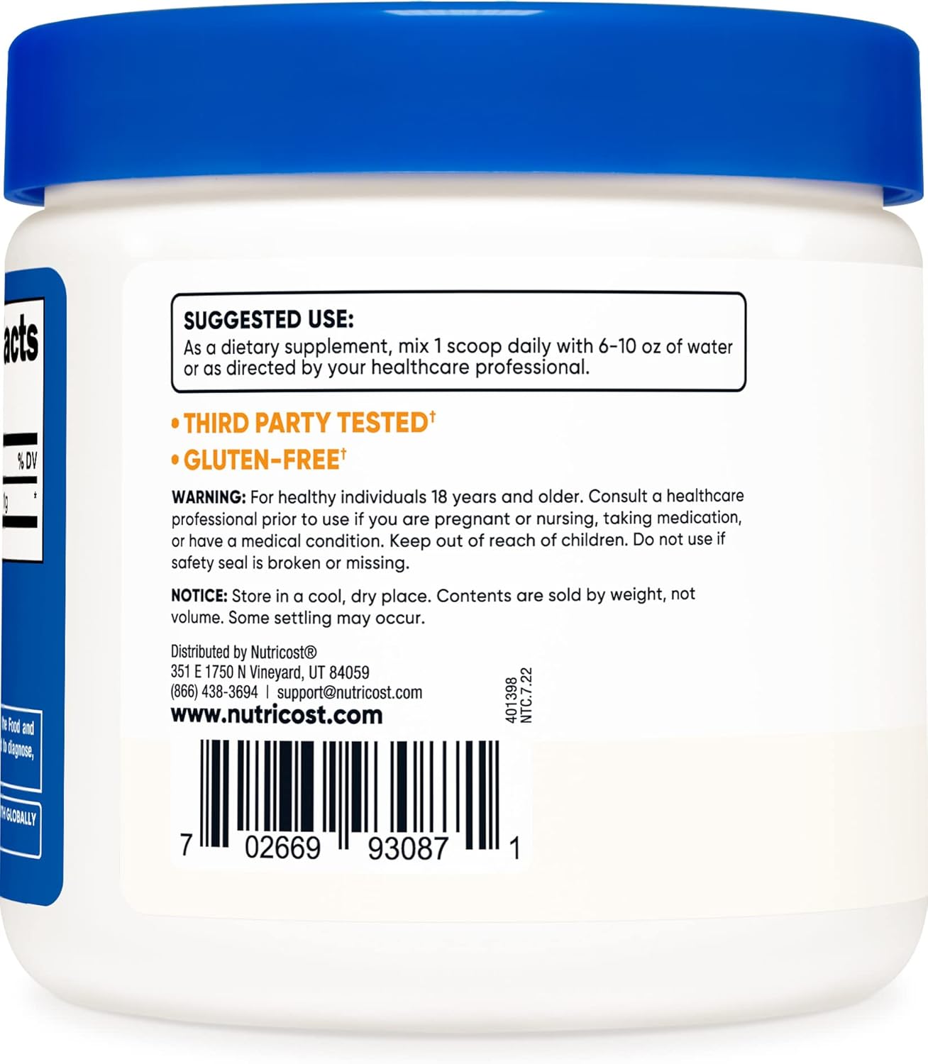 2 Pack of Nutricost L-Tyrosine Powder - 100g Per Bottle, 1g Per Serving - 200g Total