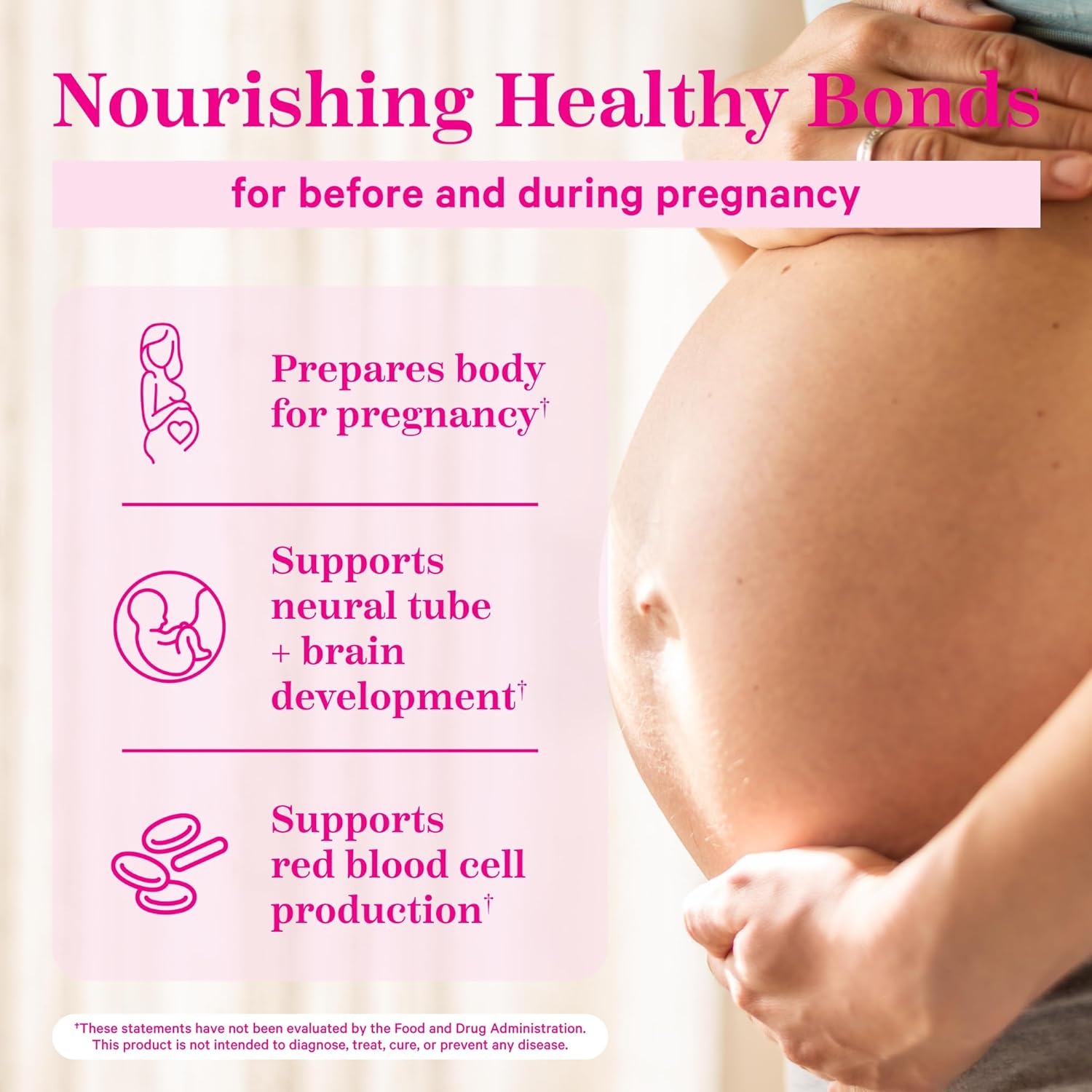 2 Pack of Pink Stork Premium Prenatal Gummy Vitamins with DHA, Folate, and Vitamin D - 60 Vegan Gummies